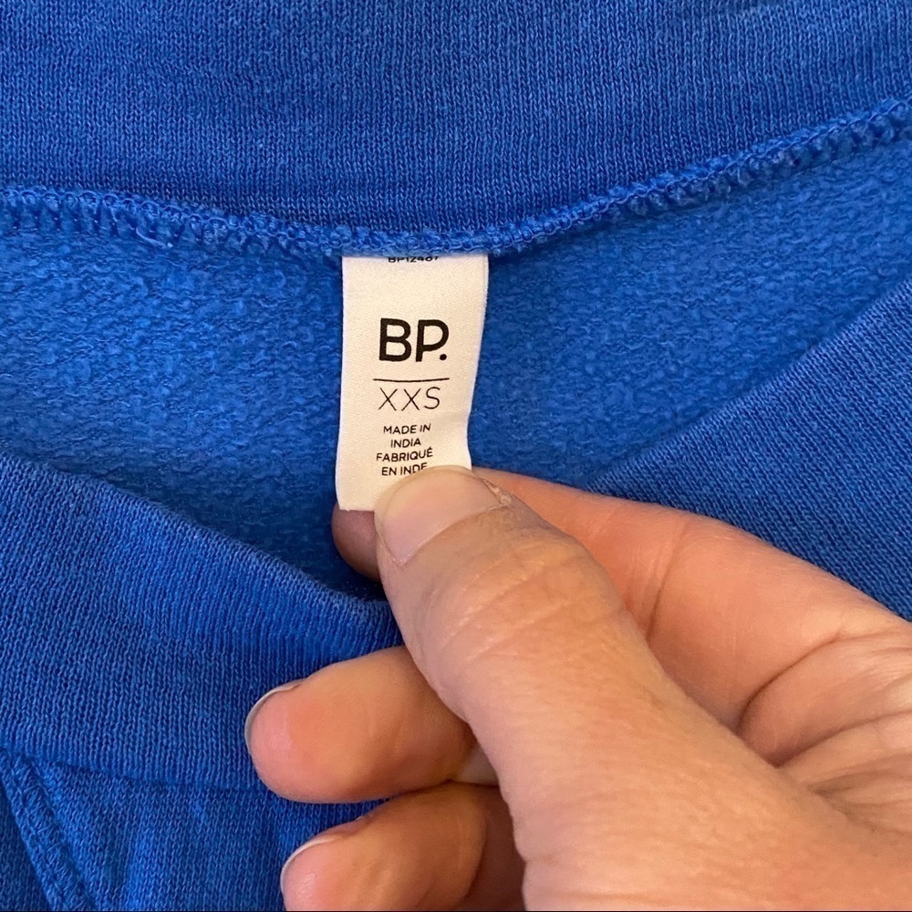 BP Crewneck Sweatshirt Blue Faded Oversized XXS - Picture 2 of 7